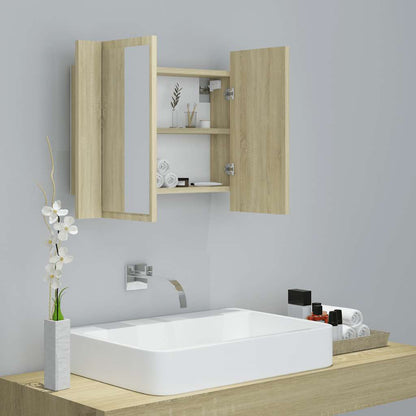 Armario Espejo De Baño Led Acrílico 60X12X45 Cm