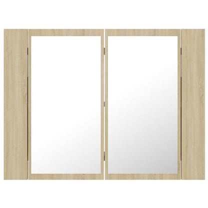 Armario Espejo De Baño Led Acrílico 60X12X45 Cm