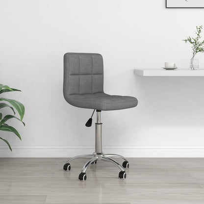 Silla De Oficina Giratoria Tela Gris Taupe