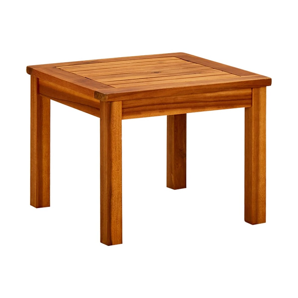Mesa De Centro De Jardín Madera Maciza De Acacia