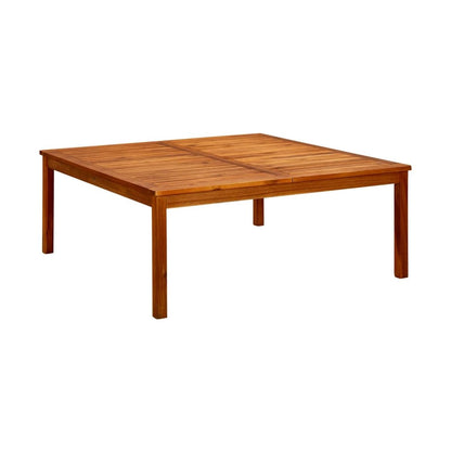 Mesa De Centro De Jardín Madera Maciza De Acacia