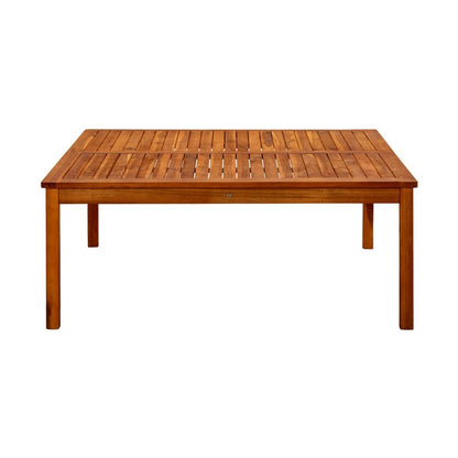 Mesa De Centro De Jardín Madera Maciza De Acacia