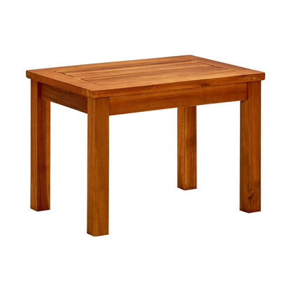 Mesa De Centro De Jardín Madera Maciza De Acacia