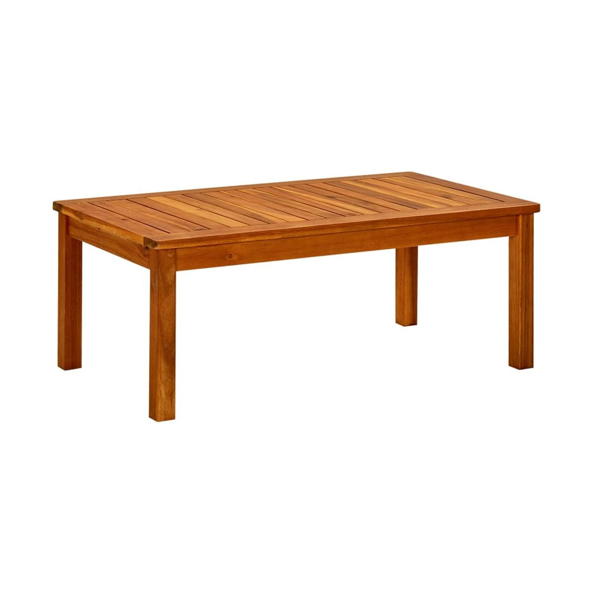 Mesa De Centro De Jardín Madera Maciza De Acacia