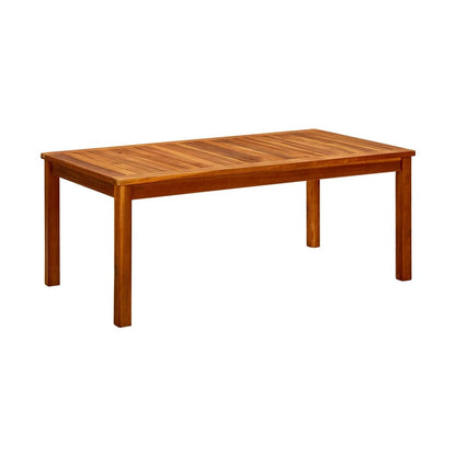 Mesa De Centro De Jardín Madera Maciza De Acacia