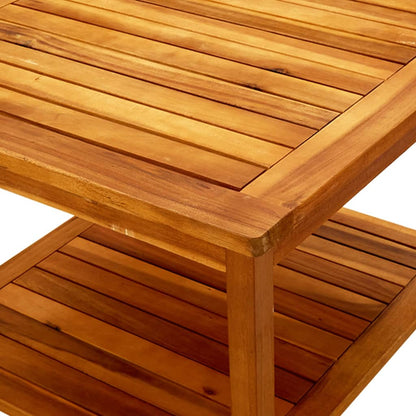 Mesa De Centro De Madera Maciza De Acacia