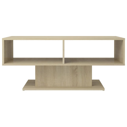 Mesa De Centro Madera Contrachapada Color Roble 103,5X50X44,5Cm