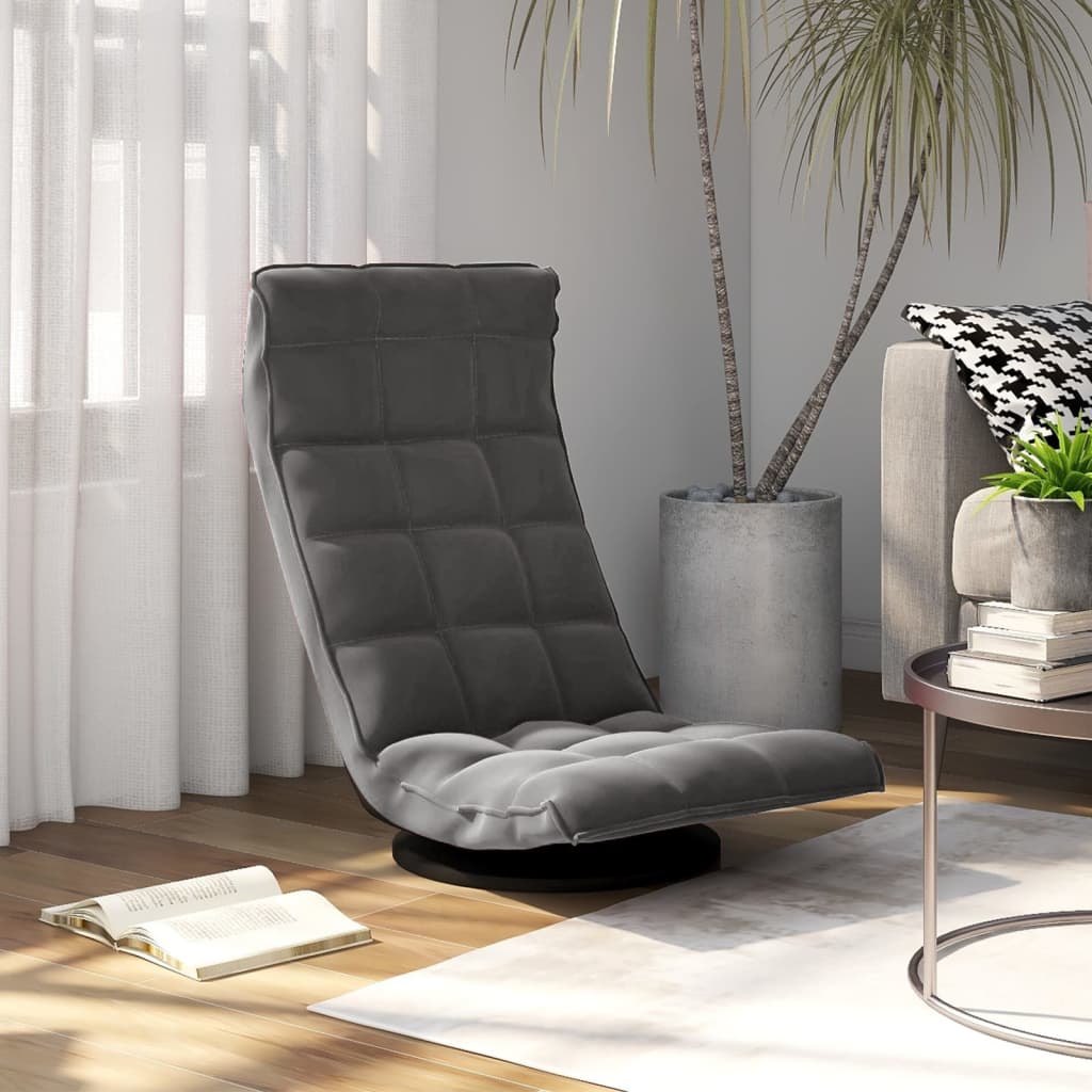 Silla De Suelo Giratoria De Terciopelo
