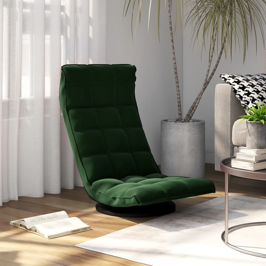 Silla De Suelo Giratoria De Terciopelo