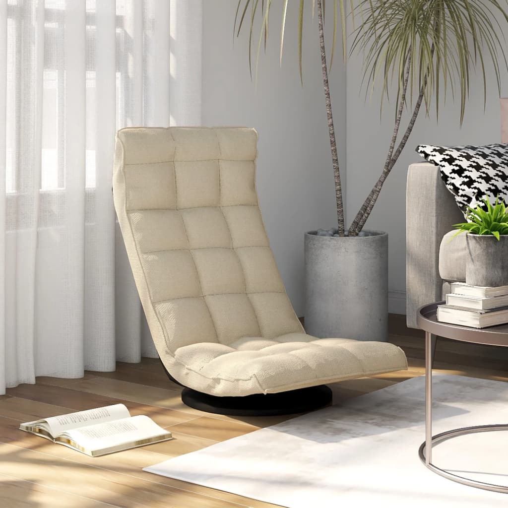 Silla Giratoria De Suelo De Tela 70X51X79 Cm
