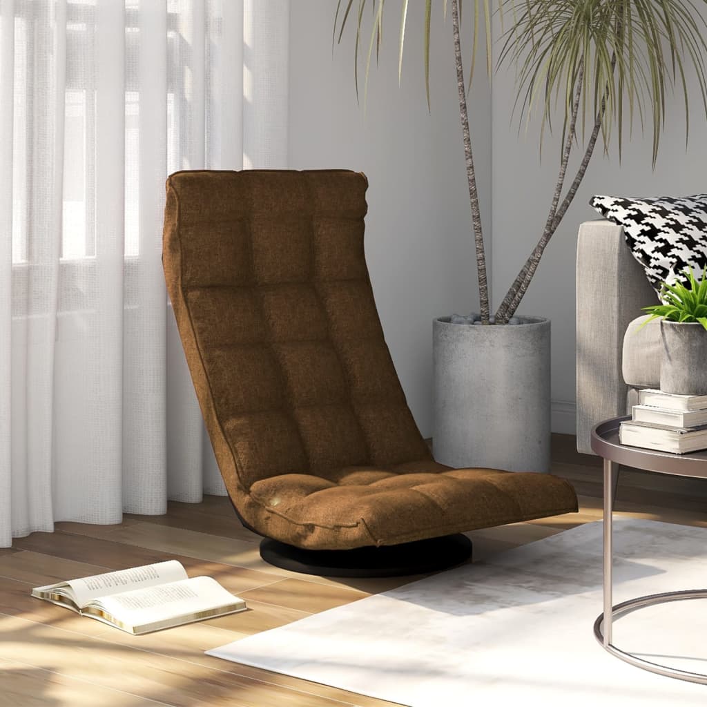 Silla Giratoria De Suelo De Tela 70X51X79 Cm