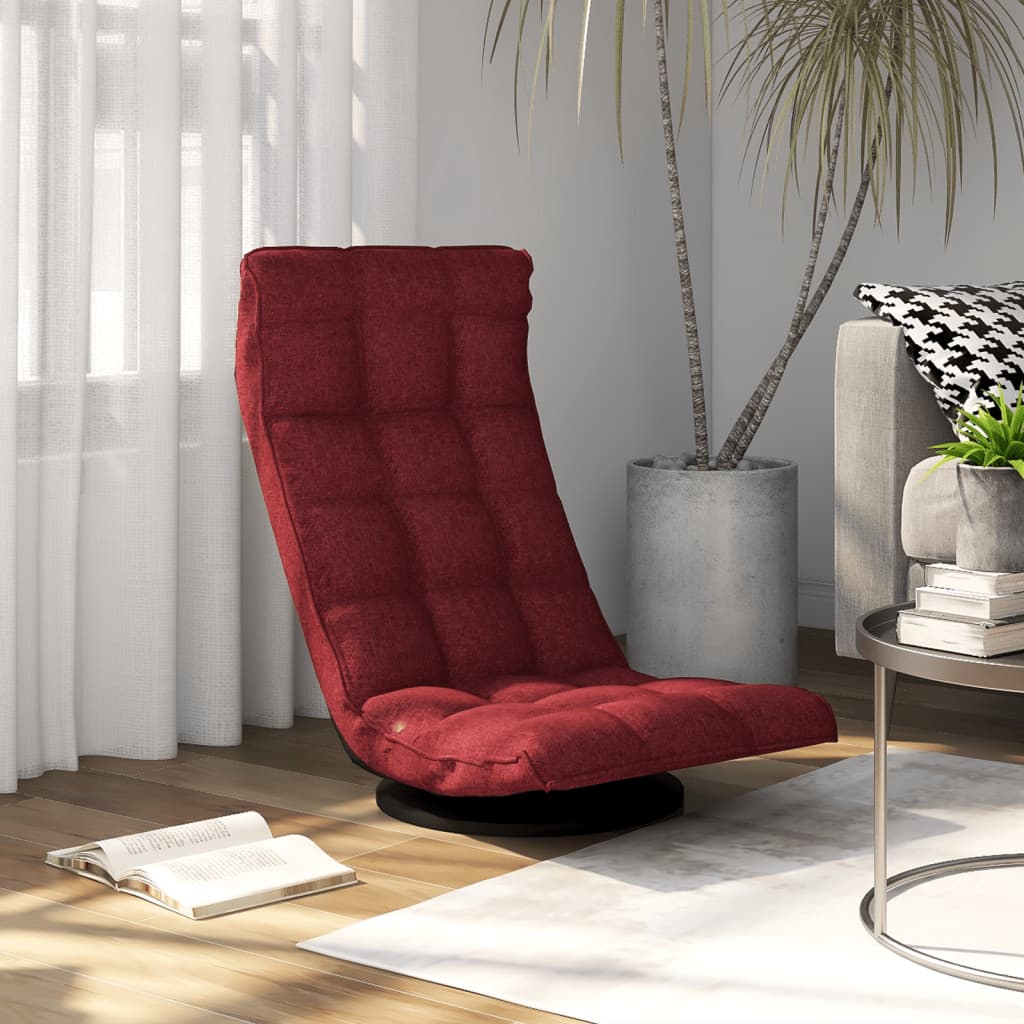 Silla Giratoria De Suelo De Tela 70X51X79 Cm
