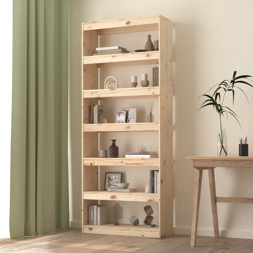 Estantería/Divisor De Espacios Madera Pino 80X30X71,5 Cm