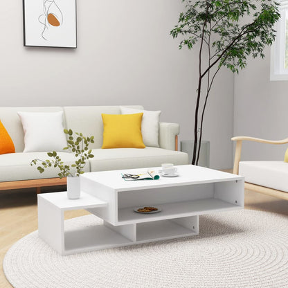 Mesa De Centro Madera De Ingeniería Envejecida 105X55X32 Cm