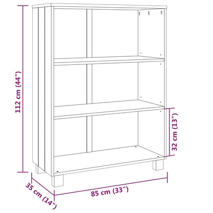 Estantería Hamar Madera Maciza Pino 85X35X112 Cm