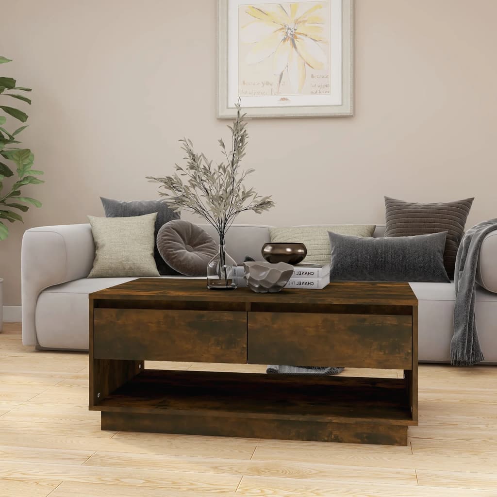 Mesa De Centro Madera De Ingeniería 102,5X55X44Cm