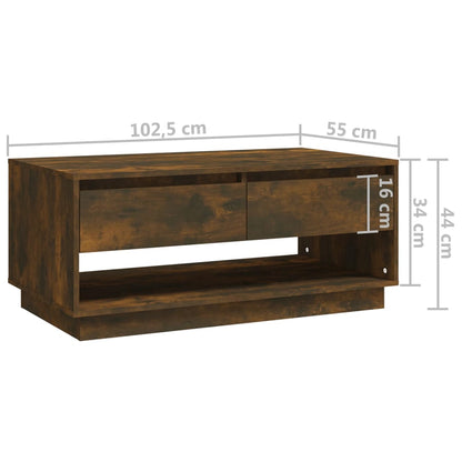 Mesa De Centro Madera De Ingeniería 102,5X55X44Cm
