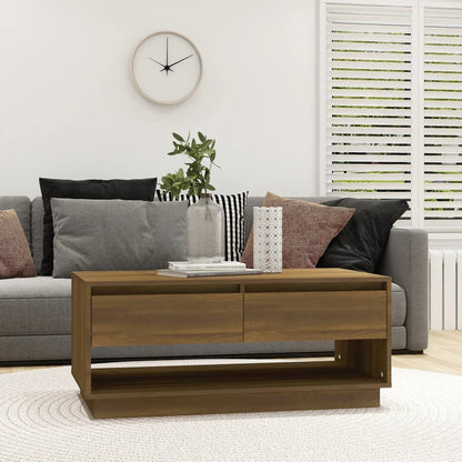 Mesa De Centro Madera De Ingeniería 102,5X55X44Cm