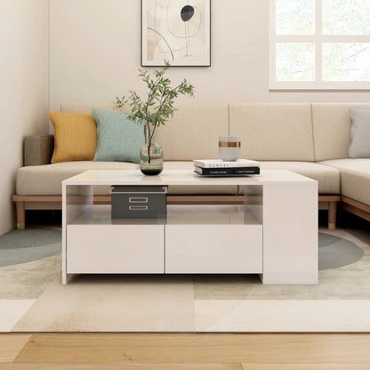 Mesa De Centro Madera De Ingeniería 102X55X42 Cm