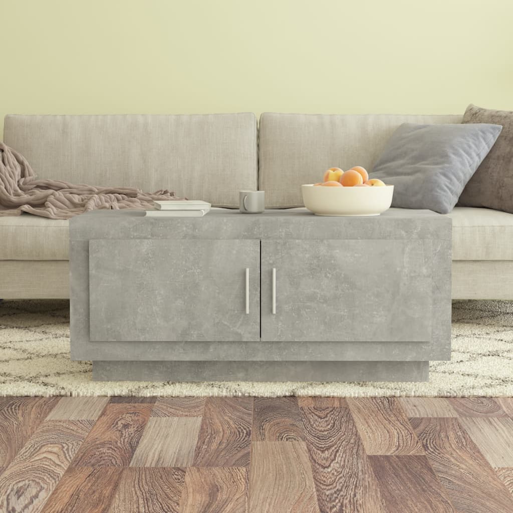 Mesa De Centro Madera De Ingeniería Roble Marrón 102X50X45 Cm