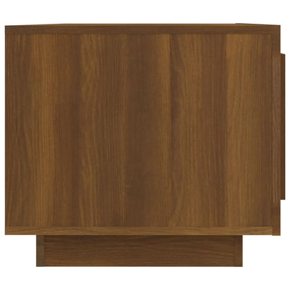 Mesa De Centro Madera De Ingeniería Roble Marrón 102X50X45 Cm