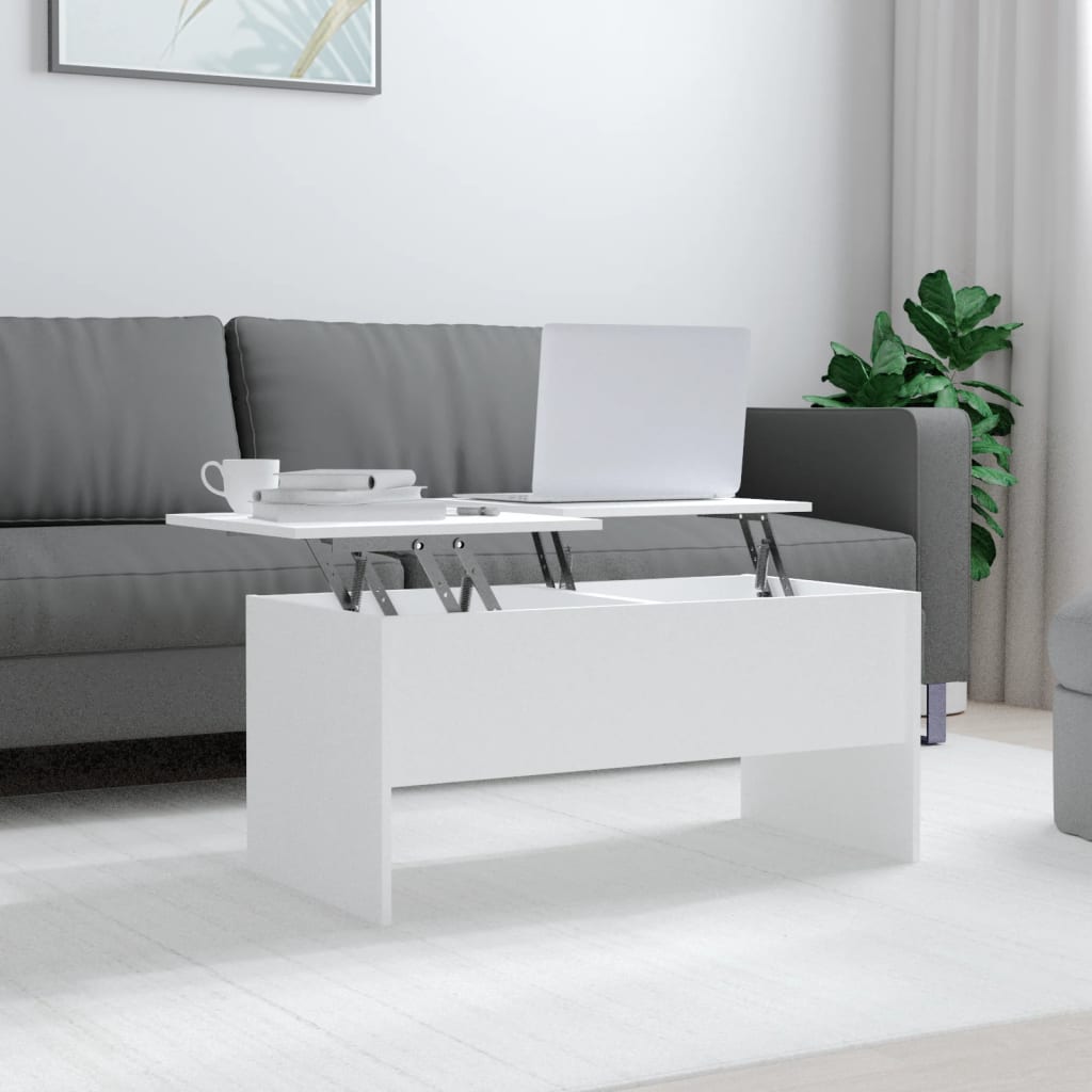 Mesa De Centro Madera Ingeniería 102X50,5X46,5 Cm