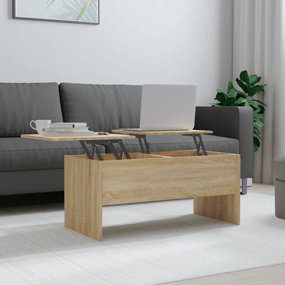 Mesa De Centro Madera Ingeniería 102X50,5X46,5 Cm