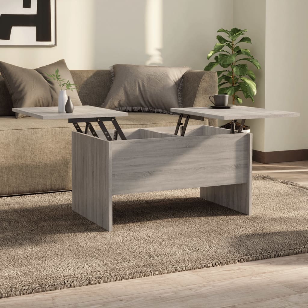Mesa De Centro Madera Ingeniería 102X50,5X46,5 Cm