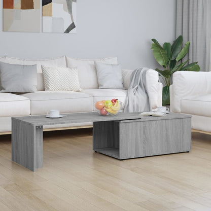 Mesa De Centro Madera Contrachapada Envejecida 150X50X35 Cm