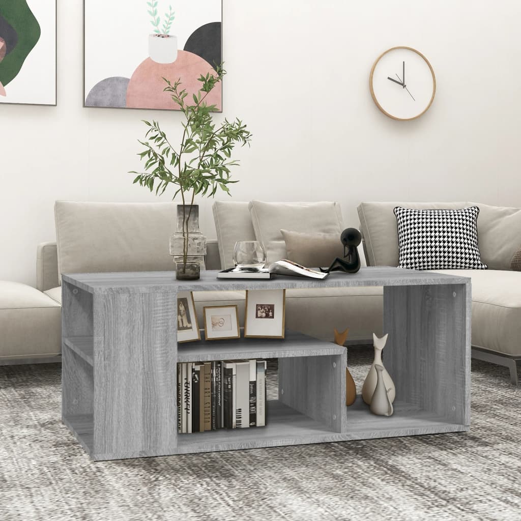 Mesa De Centro Madera Contrachapada 100X50X40 Cm
