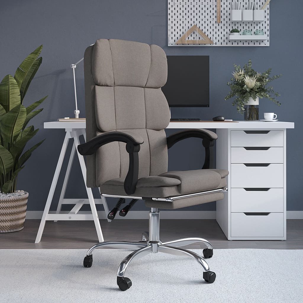 Silla De Oficina Reclinable De Tela