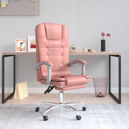 Silla De Oficina Reclinable Masaje Cuero Sintético