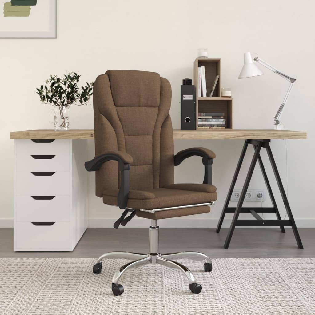 Silla De Oficina Reclinable De Tela