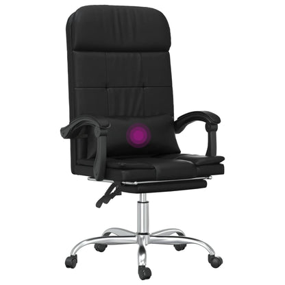 Silla De Oficina Reclinable Masaje Cuero Sintético