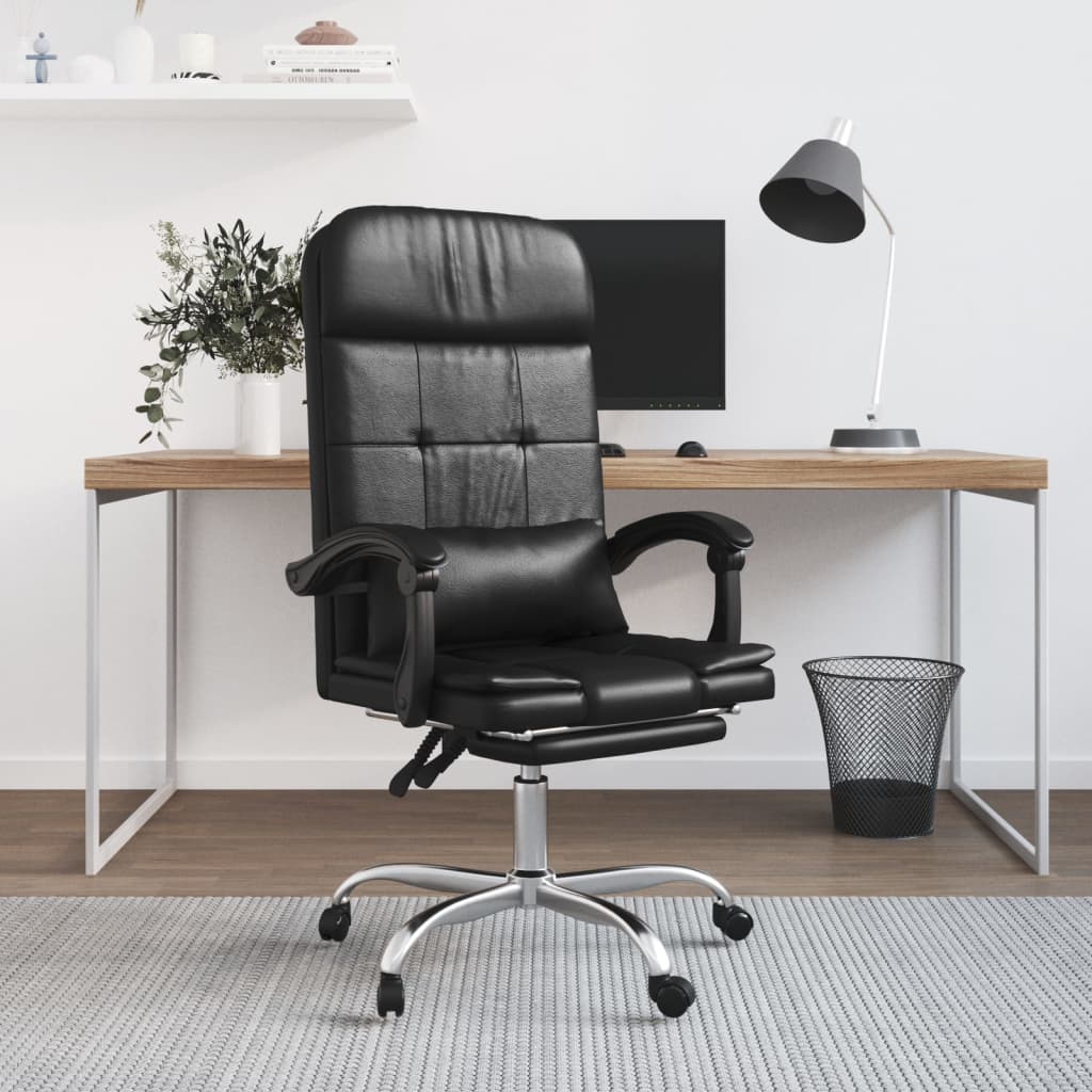 Silla De Oficina Reclinable Masaje Cuero Sintético