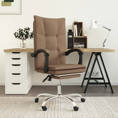 Silla De Oficina Reclinable De Tela Gris