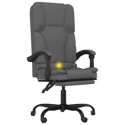 Sillón De Oficina Reclinable Con Masaje, Tapizado En Tela
