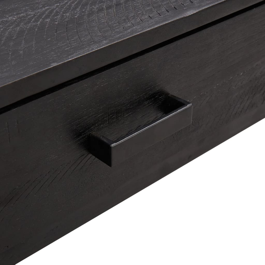 Mesa De Centro Madera Maciza De Pino 90X50X35 Cm