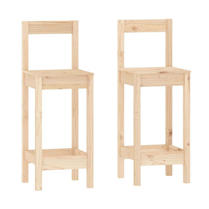 Set De Bar 3 Piezas Madera Maciza De Pino