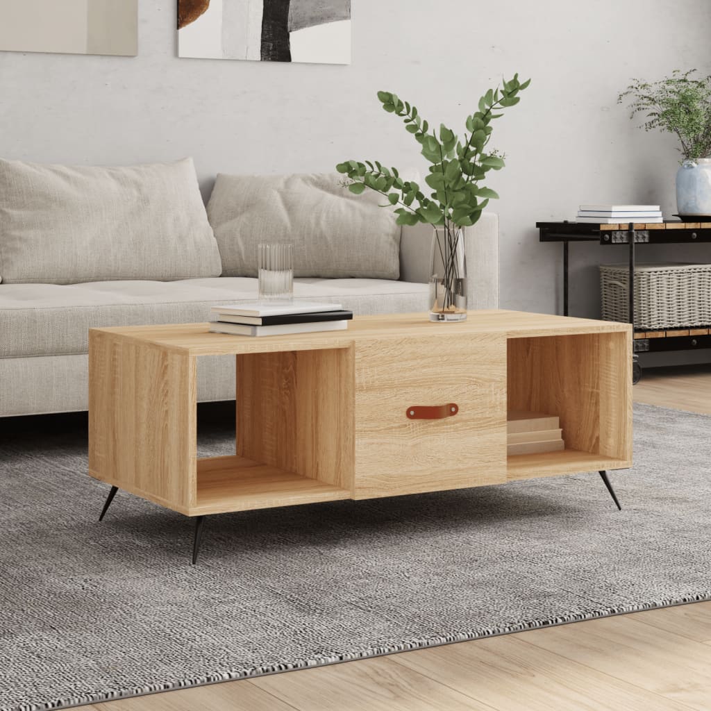 Mesa De Centro Madera Contrachapada 102X50X40 Cm