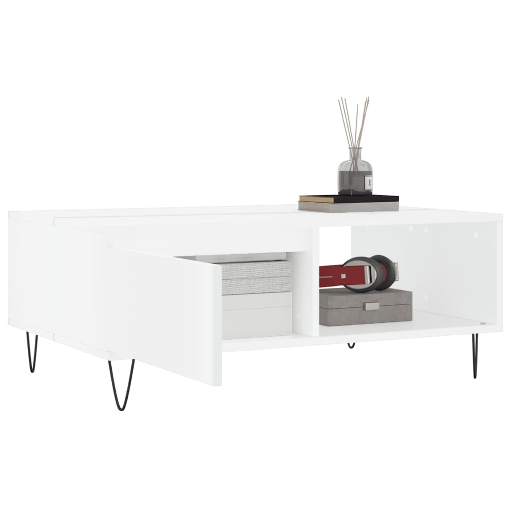 Mesa De Centro Madera De Ingeniería 90X60X35 Cm