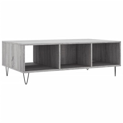Mesa De Centro Madera De Ingeniería 104X60X35 Cm