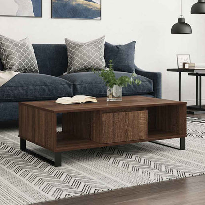 Mesa De Centro Madera De Ingeniería 104X60X35 Cm