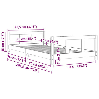 Estructura De Cama Para Niños Madera De Pino