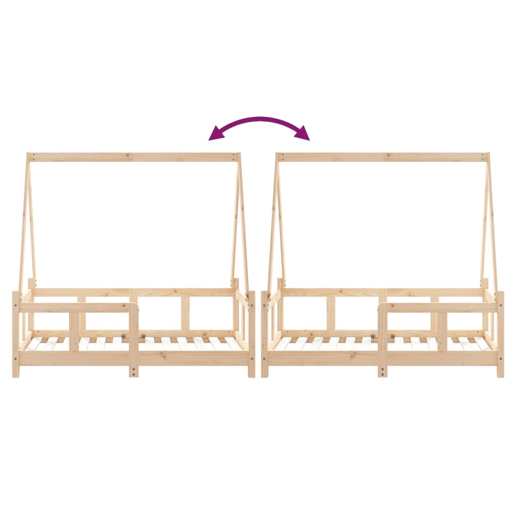 Estructura De Cama Para Niños Madera Maciza De Pino