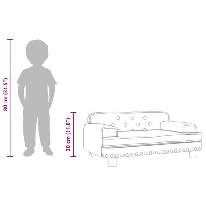 Sofá Para Niños De Cuero Sintético