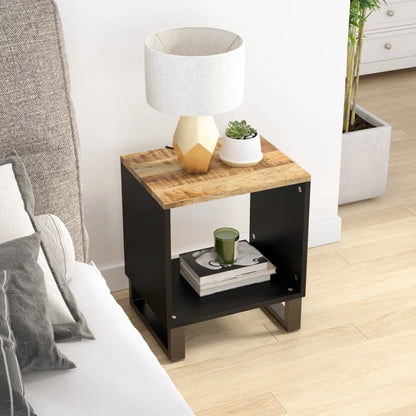 Mesa De Centro Madera Reciclada Y Contrachapada 40X31X46 Cm