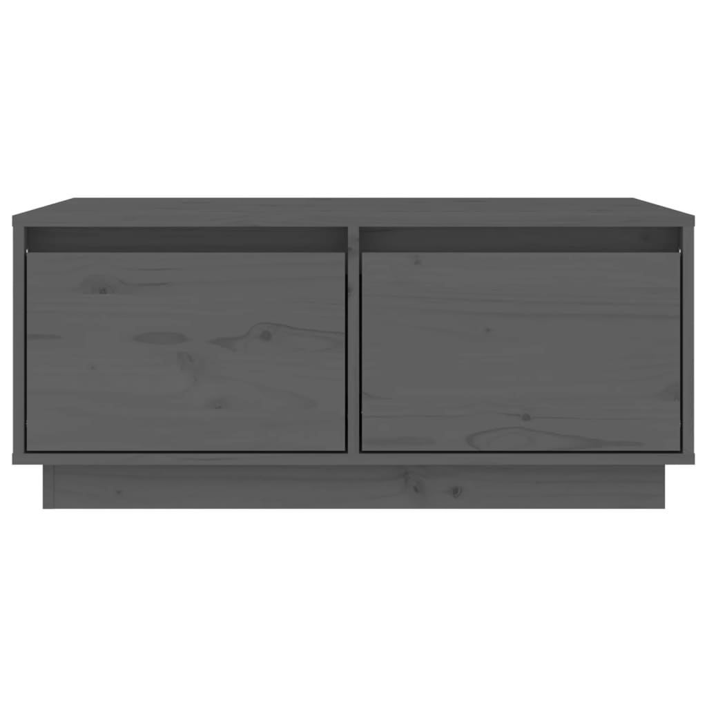 Mesa De Centro Madera Maciza De Pino 80X50X35 Cm