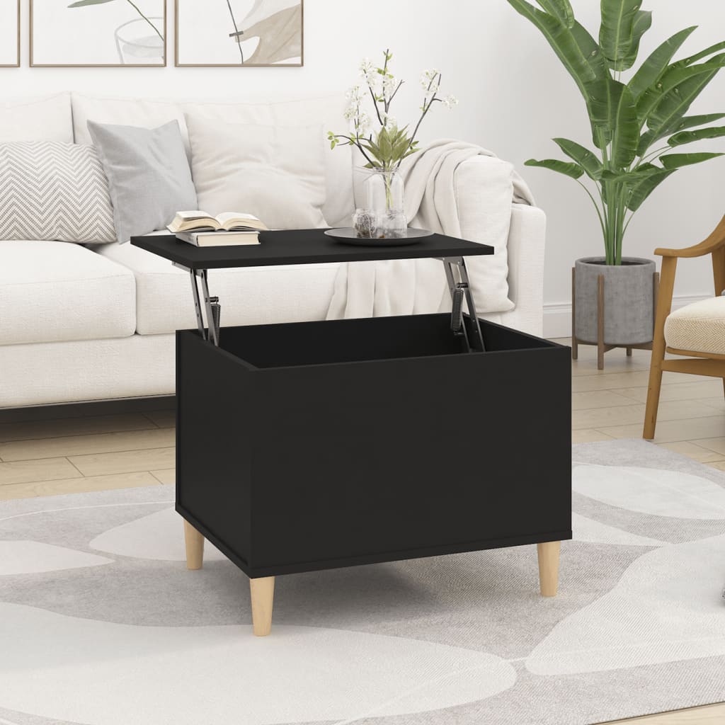 Mesa De Centro Madera Contrachapada Roble Marrón 60X44,5X45 Cm