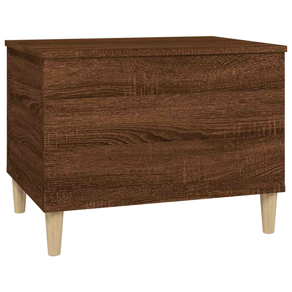 Mesa De Centro Madera Contrachapada Roble Marrón 60X44,5X45 Cm
